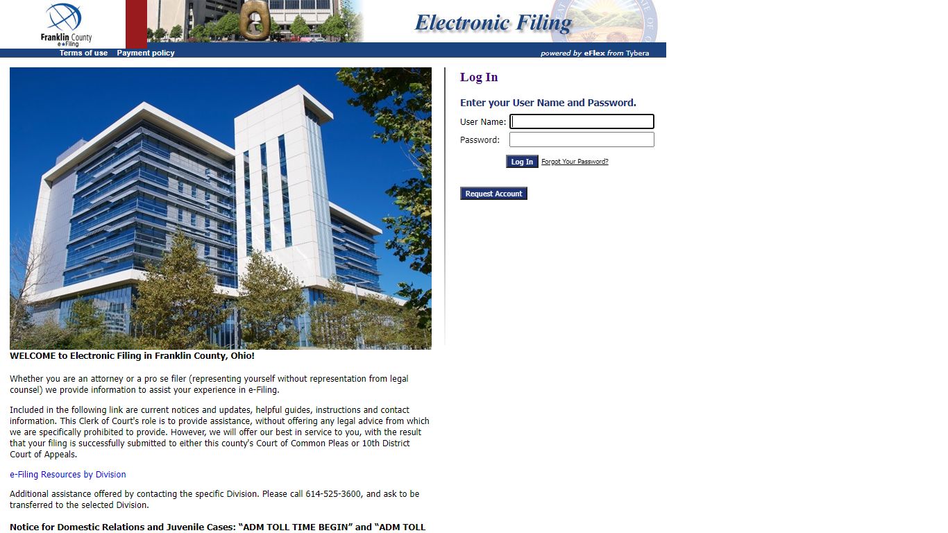 Electronic Filing - Franklin County, Ohio